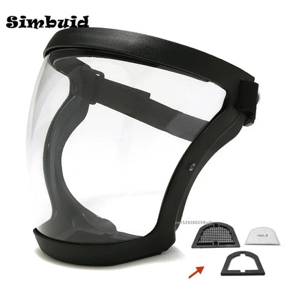 Upgraded Facial Protection Mask Safety Anti-fog Dustproof Protector Multifunctional for Welding Woodworking Kitchen Accessories