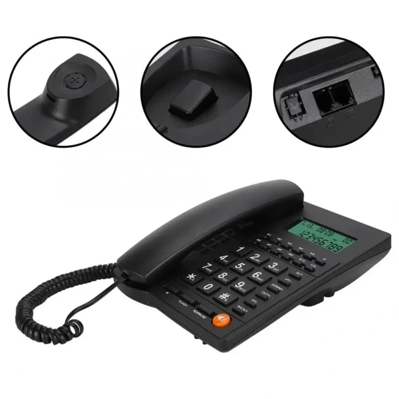 Corded Landline Phone Big Button Household Business Desktop Landline Telephone