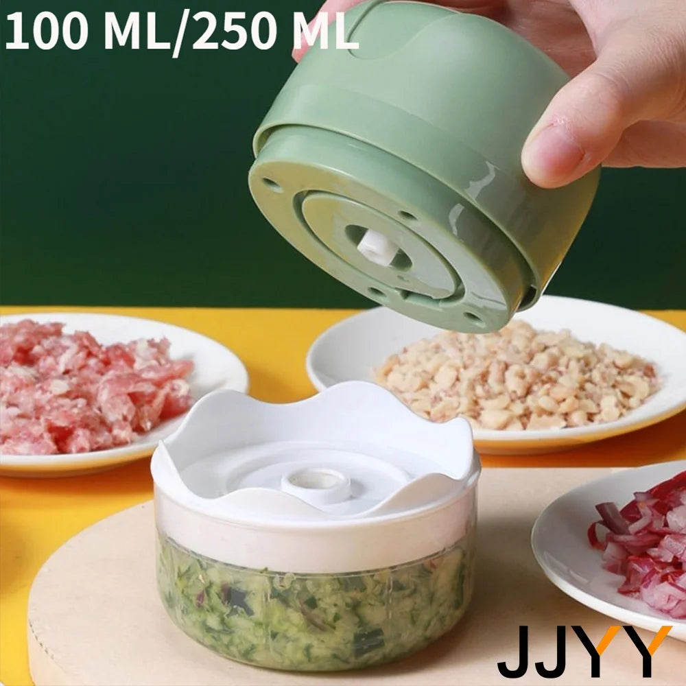 Portable Electric Garlic Masher Crusher, 100/250ml Garlic Chopper, USB Food Processor Kitchen Kitchen Gadgets