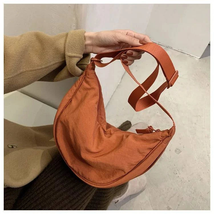 Casual Nylon Hobos Crossbody Bag for Women Designer Shoulder Bags Large Capacity Tote Lady Travel Shopper Bag Female Purses 2024