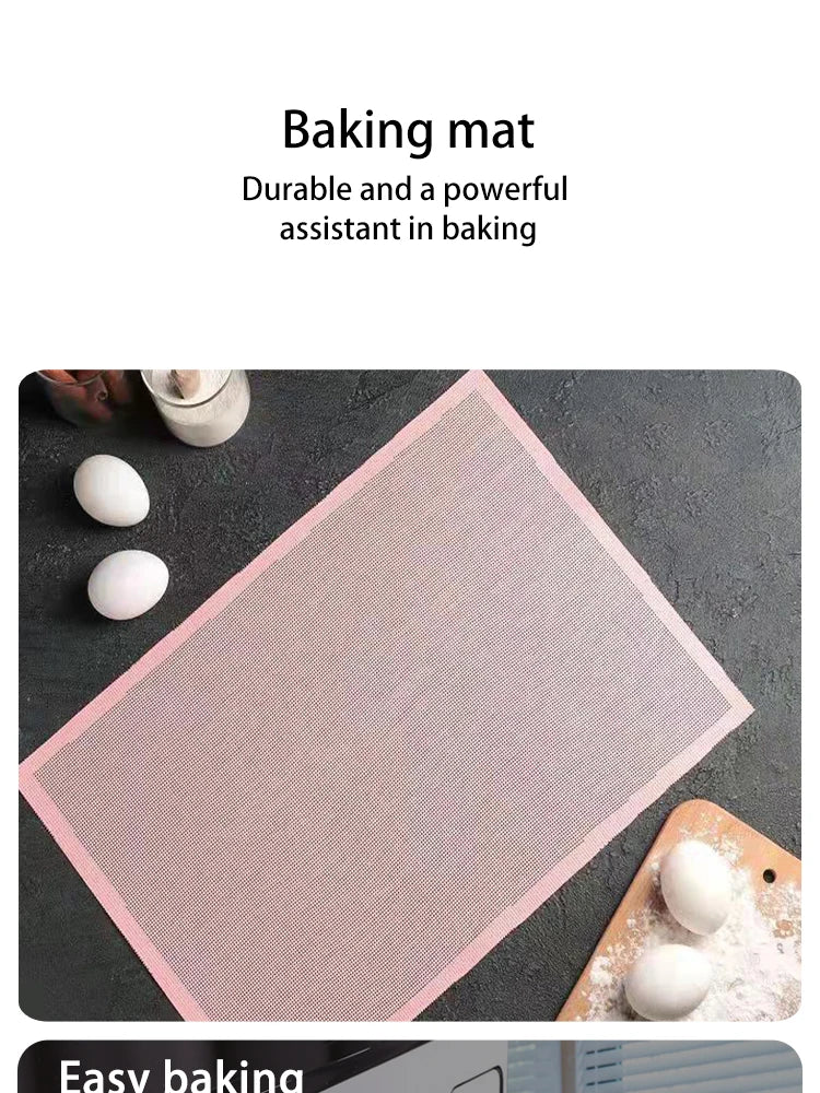 30X40cm Silicone Grill Mat Baking Tray Breathable Cookie Bread Mat Oven Microwave High Temperature Baking Kitchen Tools