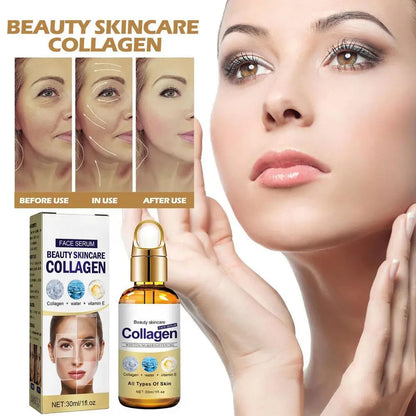 30ml Collagen Serum Moisturizing Skin Repair Whitening brightening Anti Wrinkle Face Serum Acne Treatments