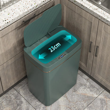 15/18L Automatic Trash Bin Quiet Intelligent Touchless Trash Can Rechargeable Auto Motion Sensor Rubbish Can for Bathroom Toilet