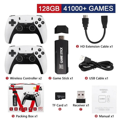 New GD10 PRO Video Game Stick Console 2.4G Double Wireless Controller Game 4K 58000 Games 256GB Retro Games Boy Christmas Gift - MarvelouStoree