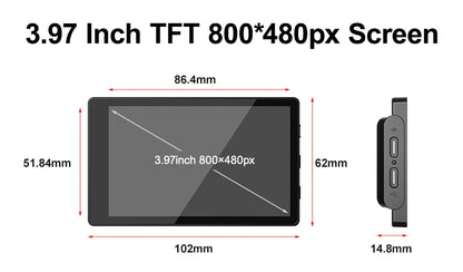 Phone Vlog Selfie Monitor Screen Support 4K Wired Recording Using Phone Rear Camera for iPhone Selfie Vlog Live Stream TikTok