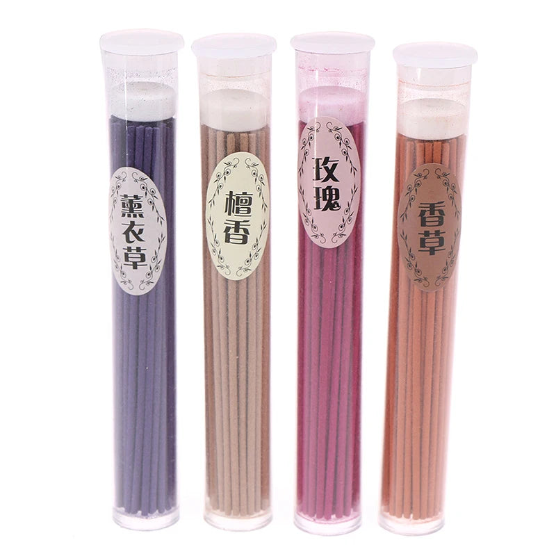 50Pcs Random Sticks Incense Aromatherapy Fragrance Spices Fresh Air Natural Aroma Indoor Spices Sandalwood