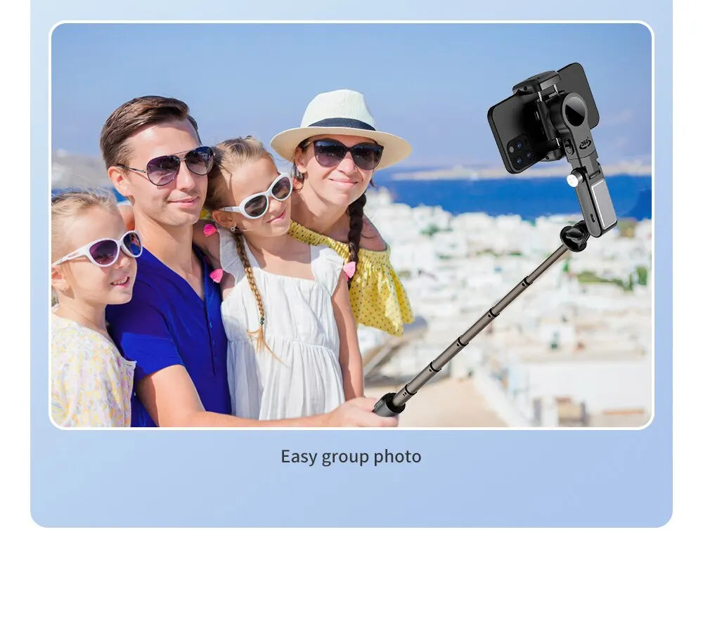 360 Rotation Following Shooting Mode Gimbal Stabilizer Selfie Stick Tripod Gimbal For iPhone Phone Smartphone Live Photography