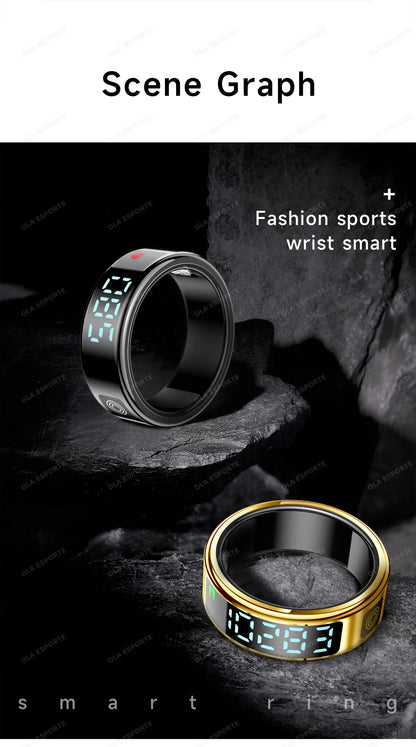 2025 New For Xiaomi Smart Ring Support Screen Display Health Monitor Gesture Control Multi-Sport Modes 5ATM Waterproof Smartring