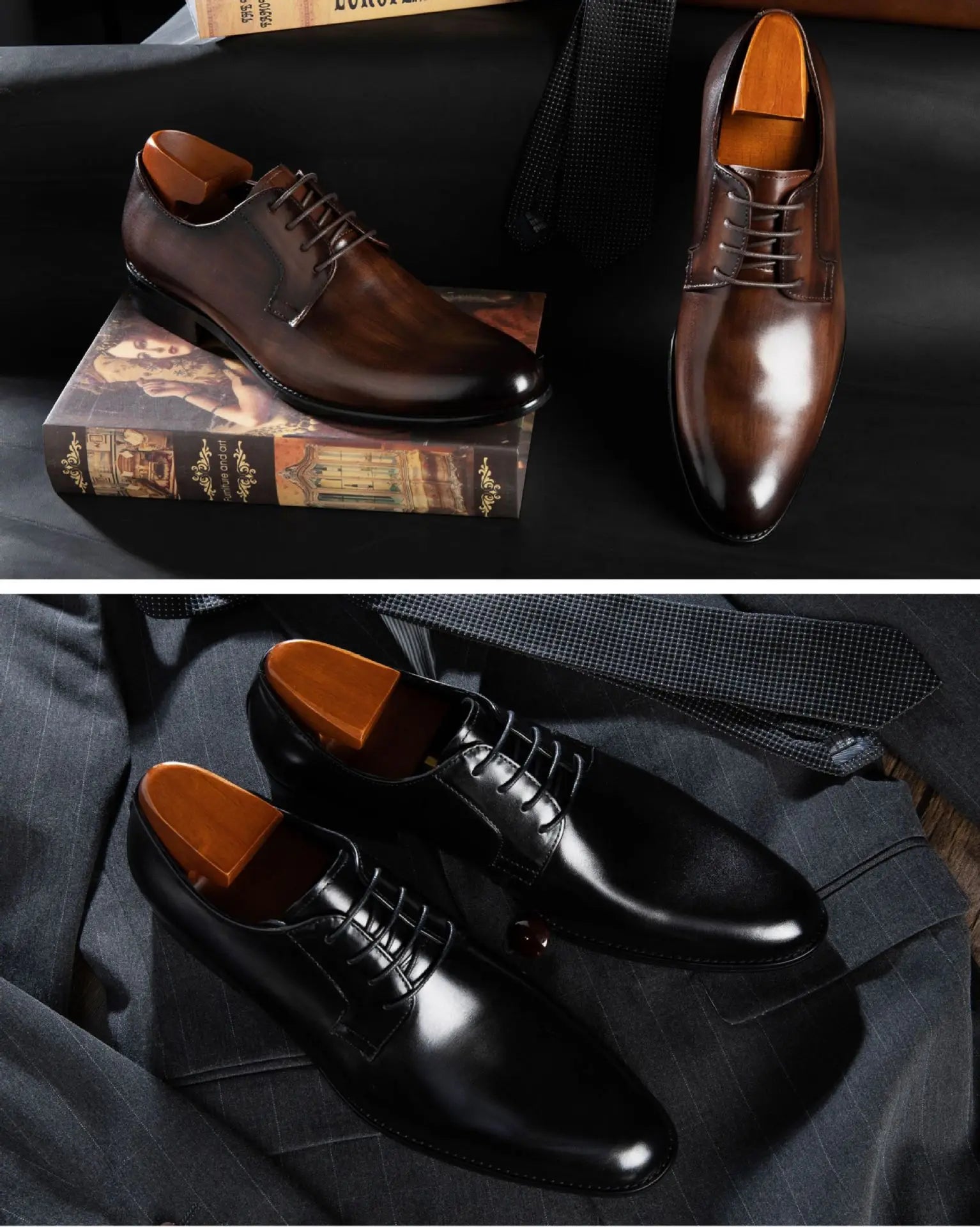 Luxury Mens Leather Shoes High Quality Men's Shoes Pointed Oxford Wedding Leather Men Dress Shoes 2024 Gentleman Office Man Shoe