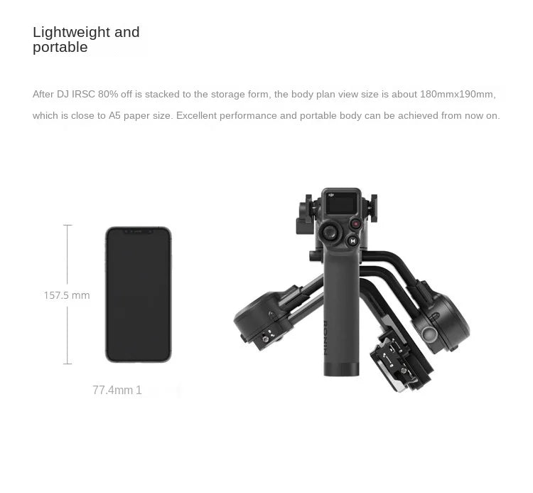 HOT SALE DJ Ruying rsc2 DJ Ronin professional-grade three-axis micro-SLR stabilizer handheld gimbal Mammoth 150 wireless microph