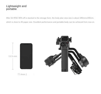 HOT SALE DJ Ruying rsc2 DJ Ronin professional-grade three-axis micro-SLR stabilizer handheld gimbal Mammoth 150 wireless microph