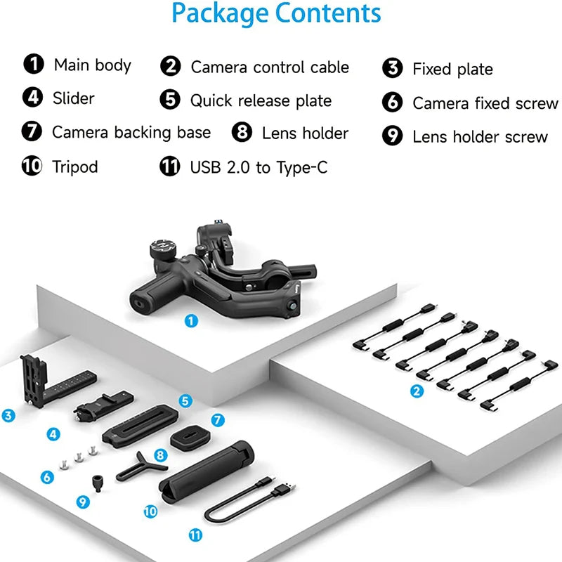 SCORP 2[Official]Camera Gimbal Stabilizer Built-in AI Tracker Upgrade Joystick Touch Screen for Mirrorless DSLR Camera