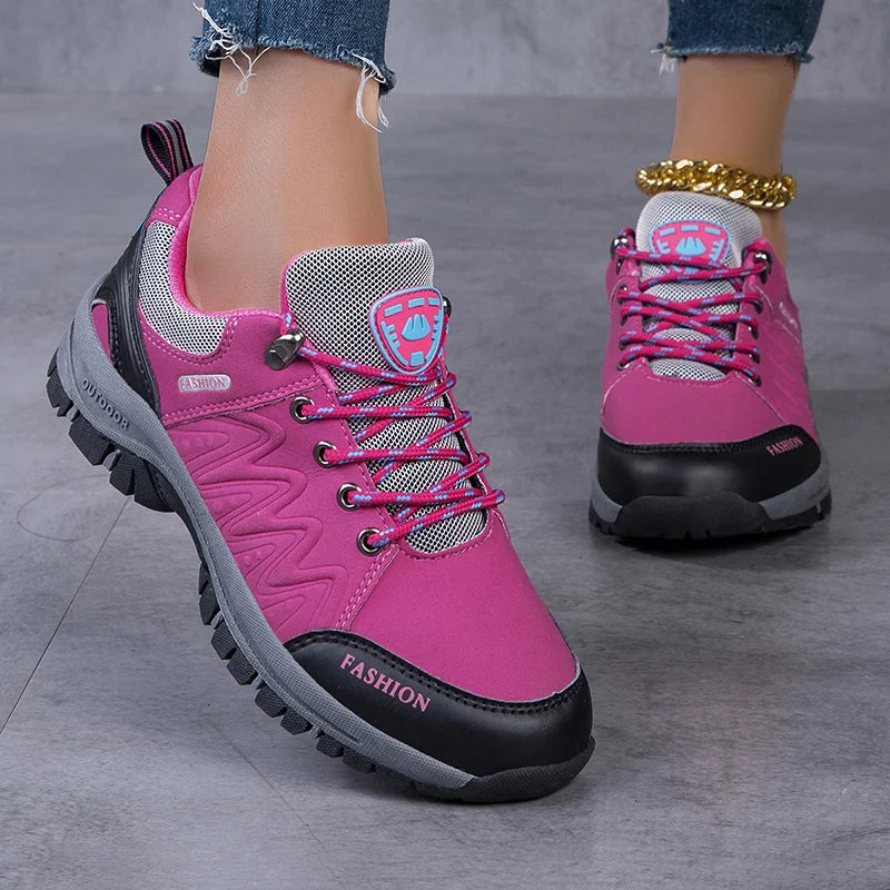 Women Hiking Shoes Outdoor Waterproof Sneakers Non Slip Walking Shoes Comfortable Footwear Climbing Boots Sports Shoes for Waman