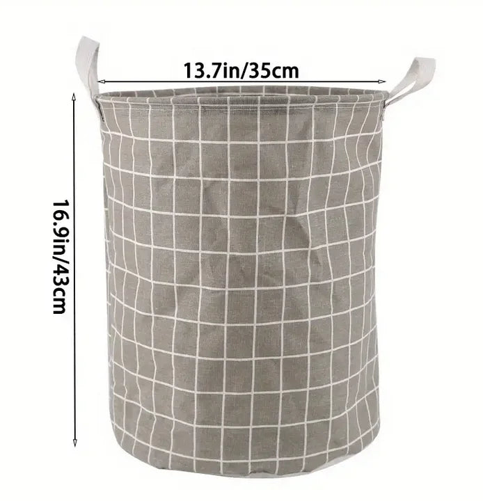 1pc Round Dirty Clothes Basket, Laundry Basket, Portable Dirty Clothes Hamper