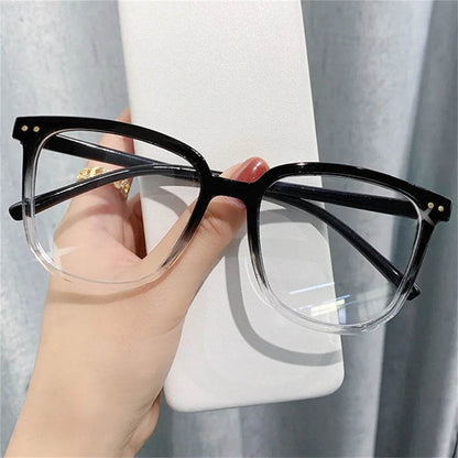 Transparent Computer Glasses Frame Women Men Anti Blue Light Square Glasses Blackout Glasses Optical Glasses Lenses - MarvelouStoree