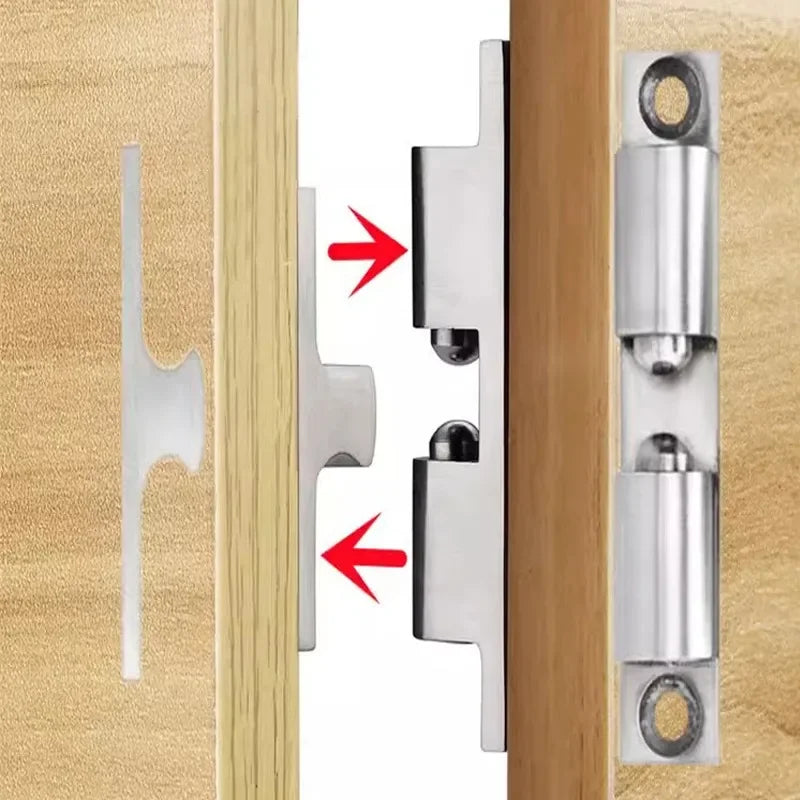 5/1pcs Furniture Door Ball Latch Brass Double Roller Spring Ball Catch Latches Cabinet Closet Door Adjustable Tension Latch