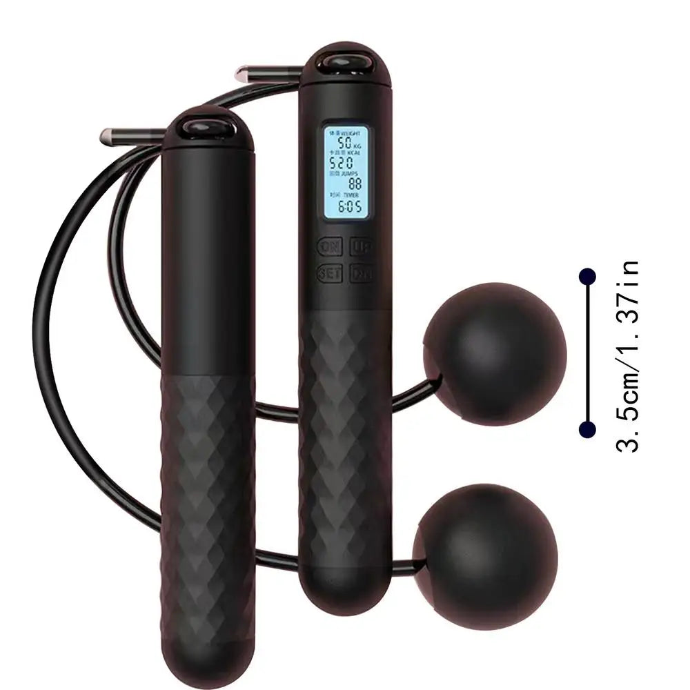 Smart Cordless Counting Skipping Rope Fitness Ropeless Jump Rope With Counter Weighted Skipping Rope For Fitness Accessories