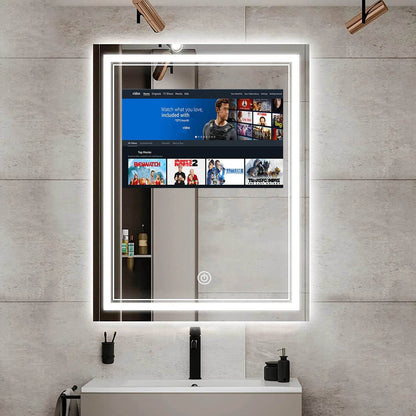 High Quality Smart Bathroom Mirror with Tv New Style Round Smart Fitness Mirrors Smart Bathroom Mirror - MarvelouStoree