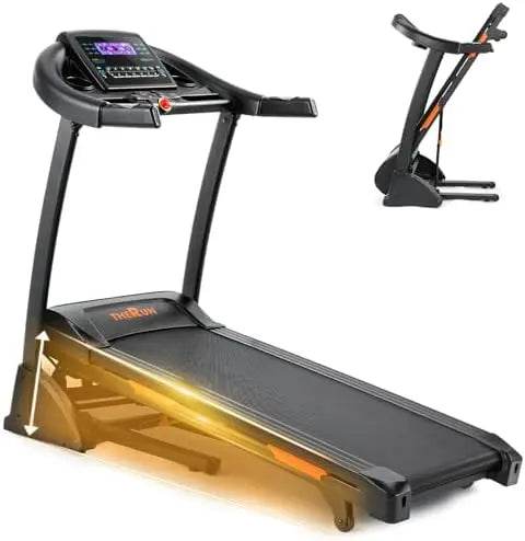 Incline Treadmill, Treadmill for Running and Walking, 300 lbs Weight Capacity Folding Treadmill with 0-15% Auto Incline, Wide Be - MarvelouStoree