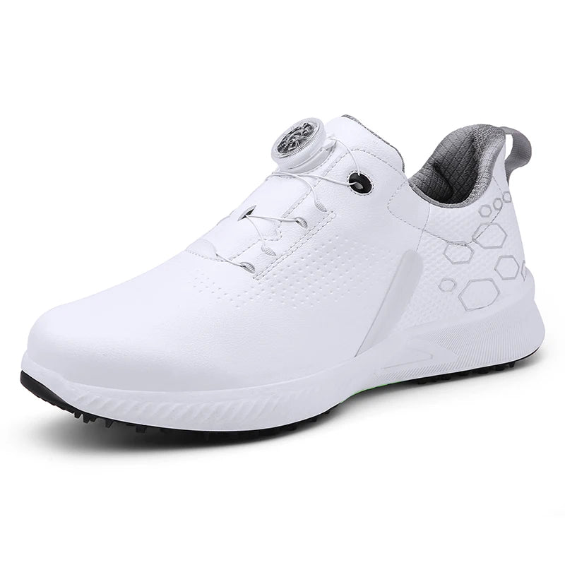 Men Professional Golf Shoes Spikes Golf Sneakers Black White Mens Golf Trainers Big Size Golf Shoes for Men