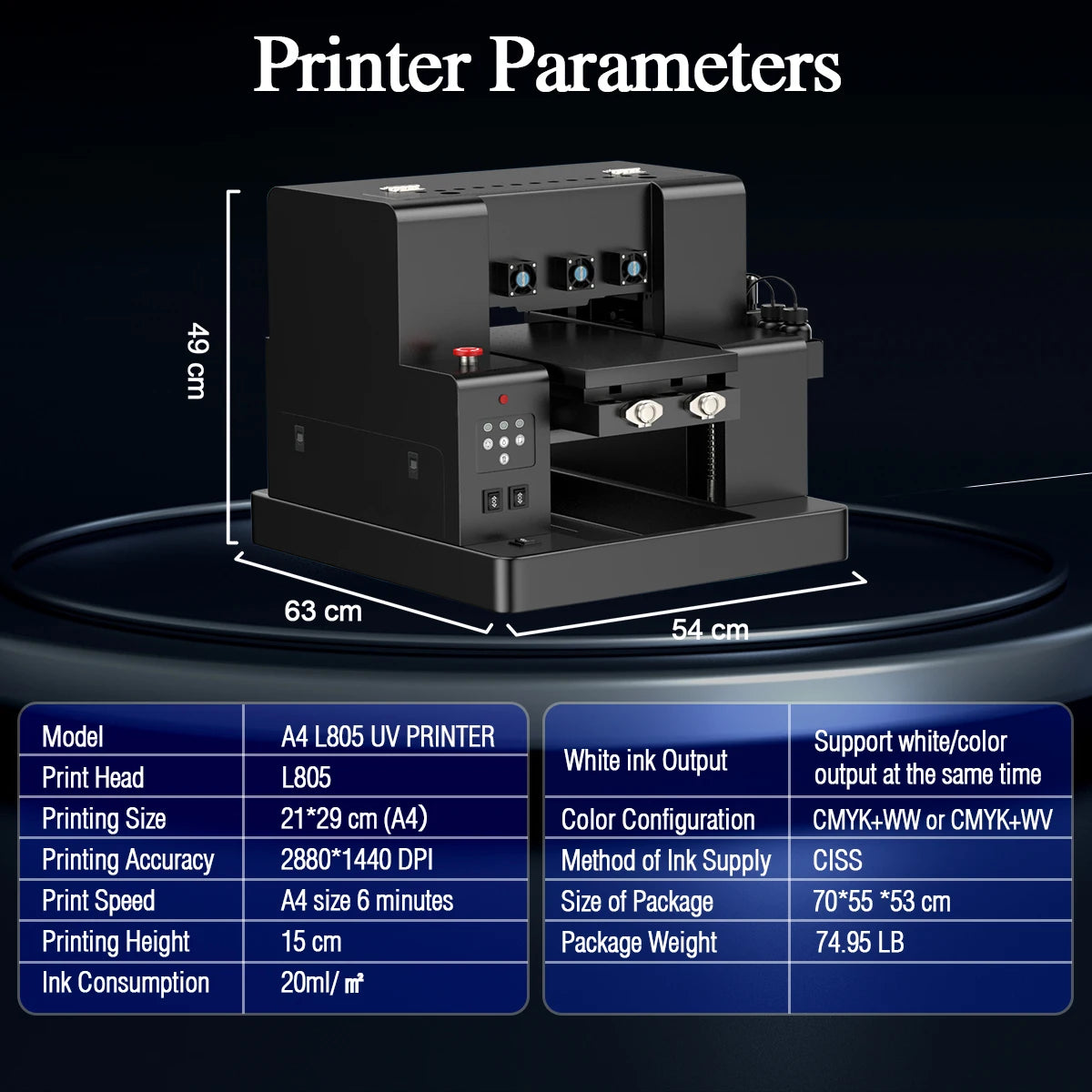 OYfame A3 UV Flatbed Printer A4 impresora uv dtf L805 UV TransferPrinter head with Varnish Rotary Ink uv dtf printing machine