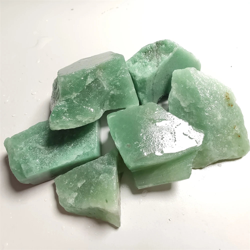 Natural Gerrn Aventurine Crystal Quartz Healing Stone Gem Stone Home Decoration Stone DIY Handmade Crafts Jewelry