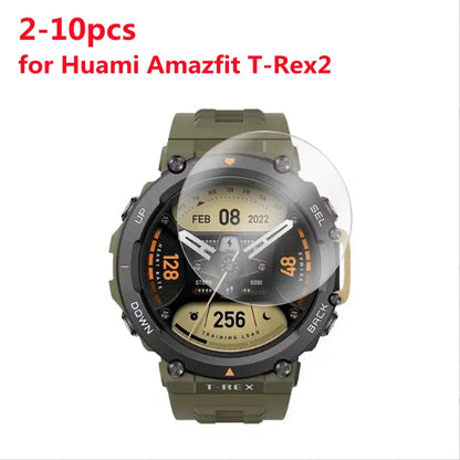 2-10pcs Tempered Glass For Huami Amazfit T-Rex 2 48MM  Amazfit T-Rex 2 Screen Protector Protective film Smart Watch Accessories