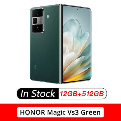 NEW Honor Magic Vs3 Smart Phone Android 14.0 OTA Update Snapdragon 8 Gen 3 Google Play Store 7.92" Folded 66W Charge 50.0MP