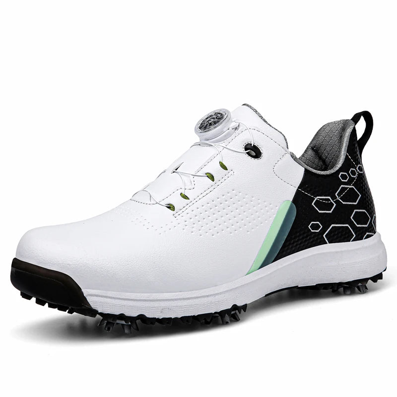 Men Professional Golf Shoes Spikes Golf Sneakers Black White Mens Golf Trainers Big Size Golf Shoes for Men