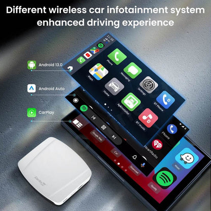 Carlinkit UHD TV Box Android 13.0 Qualcomm 8-Core Wireless CarPlay & Android Auto Adapter Support 4K HD Video Output Onlie Video - MarvelouStoree