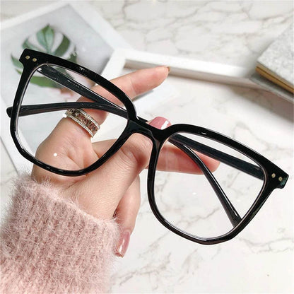 Transparent Computer Glasses Frame Women Men Anti Blue Light Square Glasses Blackout Glasses Optical Glasses Lenses - MarvelouStoree