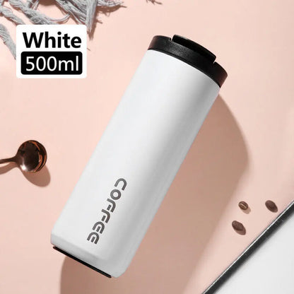 400/500ML Insulated Coffee Mug Cup Travel Stainless Steel Flask Vacuum Leakproof Thermo Bottles Espresso Themo Bottle Coffeeware