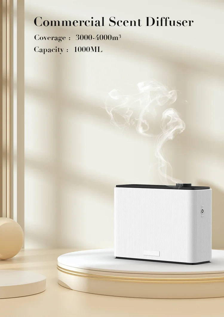 Large Area Commercia 1000ML HVAC Fragrance Diffuser WIFI Bluetooth Smart Scent Air Machine For Hotel Waterless Aroma Diffuser