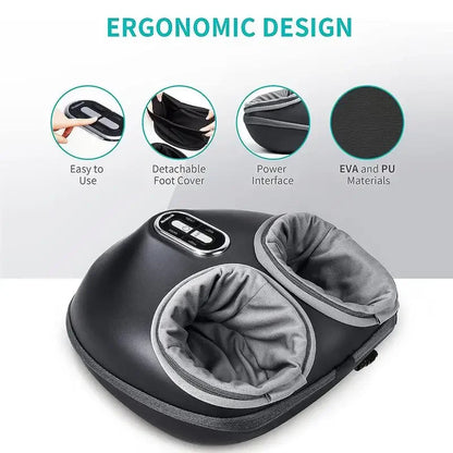 Nekteck Shiatsu Foot Massager Machine with Soothing Heat, Deep Kneading Therapy, Air Compression, Improve Blood Circulation