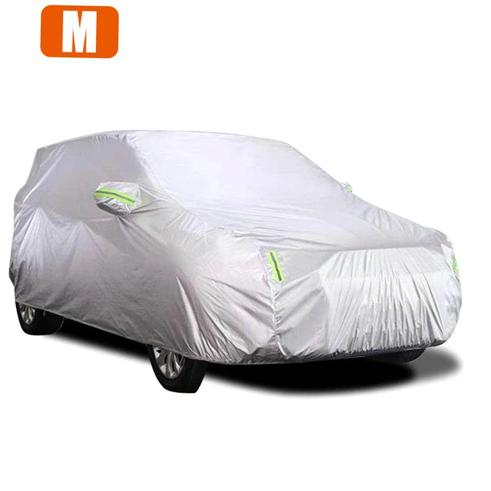 S-XXL Car Cover Sedan Full Covers with Reflective Strip Sunscreen Protection Dustproof&Waterproof UV Scratch-Resistant Universal - MarvelouStoree