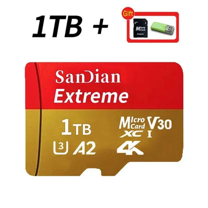 Original 1TB High-Speed Memory Cards Class10 Micro TF/SD Card 512GB SD Memory Cards 256GB TF Flash Card for Smartphone/Laptop/PC