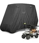 AQ10L0L Golf Cart 4 Passenger Driving Enclosure for Club Car DS,4-Sided Clear Window Rain Cover All Weather Waterproof Windproof - MarvelouStoree