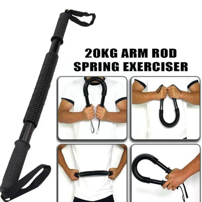 Arm Chest Strength Training Spring Power Twister Bar Adult Office Fitness Exercise Men Tools Hosue Unisex Sport Developer 2 E8O4