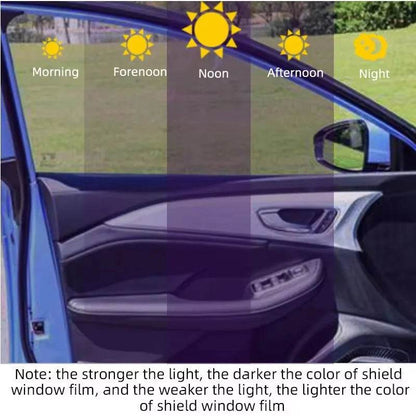 152/100/76/50CM Front Rear windshields Car Window Solar Tint Photochromic Film Light 78-15%/Dark 38-7% Heat Rejection Block UV - MarvelouStoree