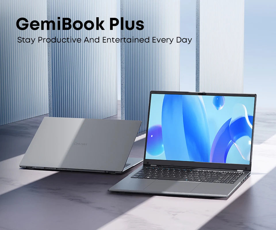 CHUWI GemiBook Plus Laptop 15.6" Intel N100 Graphics for 12th Gen 1920*1080P 16GB RAM 512GB SSD With Cooling Fan Windows 11