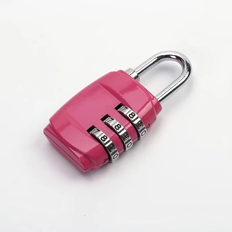 Mini Combination Locks 3 Digit Portable Travel Padlock Locker Code Lock Gym Backpack Padlock Safe