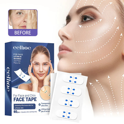 60/120pcs Anti Wrinkle Lifting Face Stickers Invisible Transparent Thin Face Patches Lift Tools Face Anti Sagging Skin Adhesive