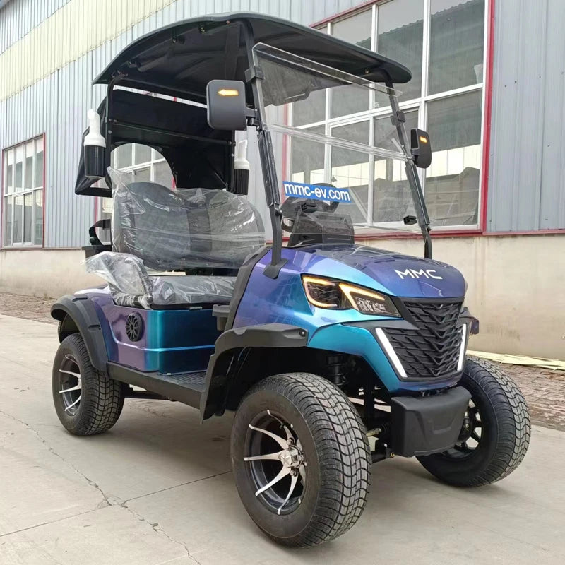 2024 New Lifted 72V Lithium Electric Golf Carts Street Legal multi-Function CE Approved 4/6 Seater Hunting Golf Carts