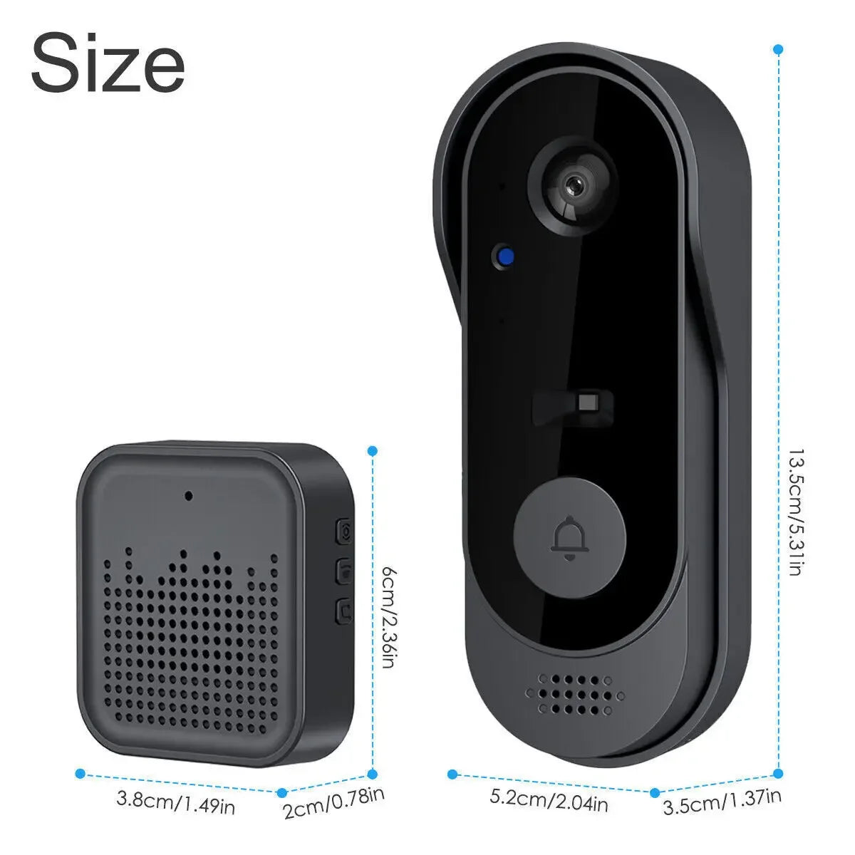 Tuya Doorbell With Camera Wireless Bundle Doorbell Smart Home WIFI HD Outdoor Phone Camera Security Video Intercom Night Vision