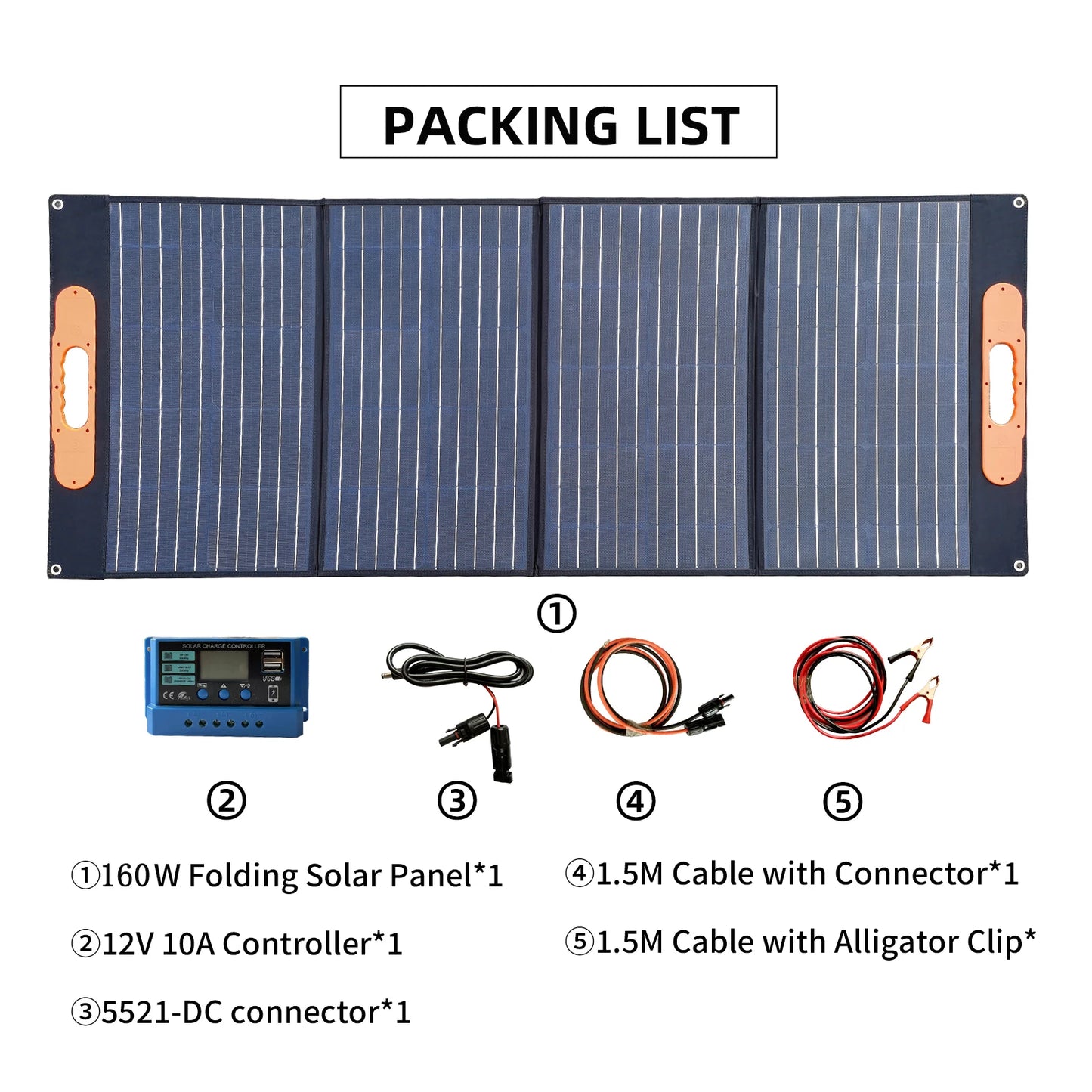 Foldable Solar Panel 120w 160w Double USB Charger ETFE Flexible Folding Camping Travel Phone Ipad Portable