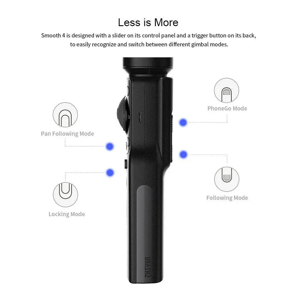 Zhiyun Smooth 4 3-Axis Focus Pull & Zoom Capability Handheld Gimbal Stabilizer for Smartphone Like iPhone X 8 7 Plus 6 Plus Sams