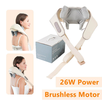 Electric Neck And Back Massager Wireless Neck And Shoulder Kneading Massage Pillow Trapezius Neck Cervical Back Massage Shawl