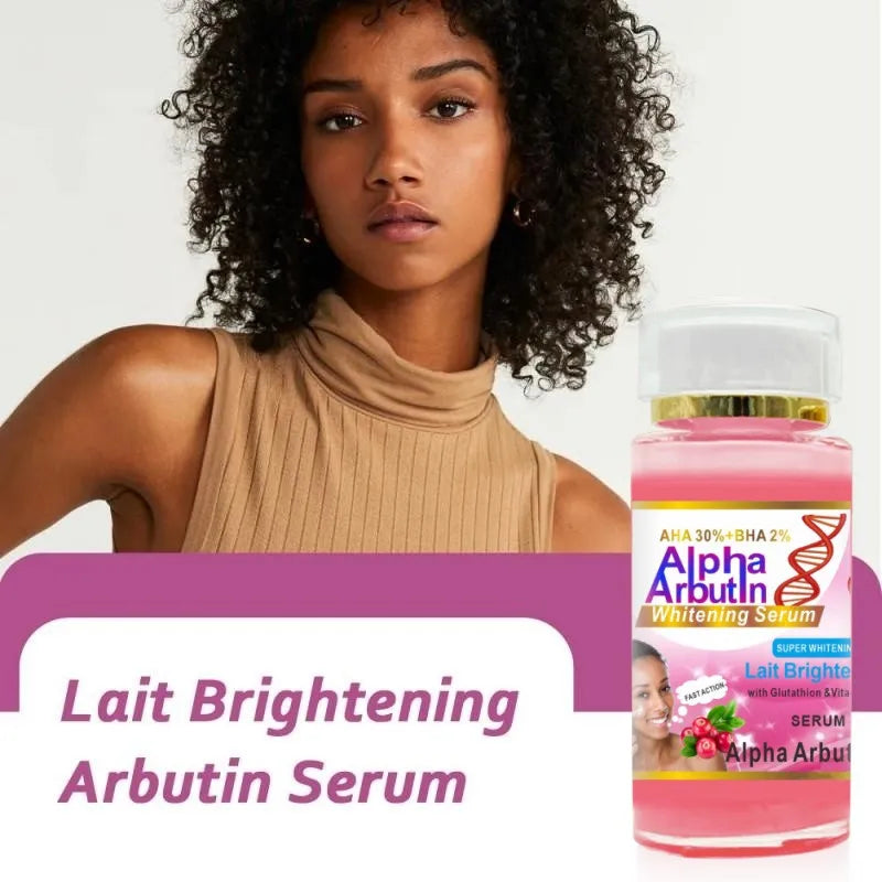 Alpha Arbutin Serum AHA 30%+ BHA 2% Keeps Face Smooth Brightening Moisturizing Improving Dullness Dark Skin Beauty Care Cream