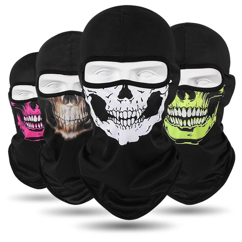 Motorcycle Headgear Cap Men Balaclava Multi-function Skull Face Mask MTB Bicycle Full Face Cover Shield Sunscreen Women Headwear