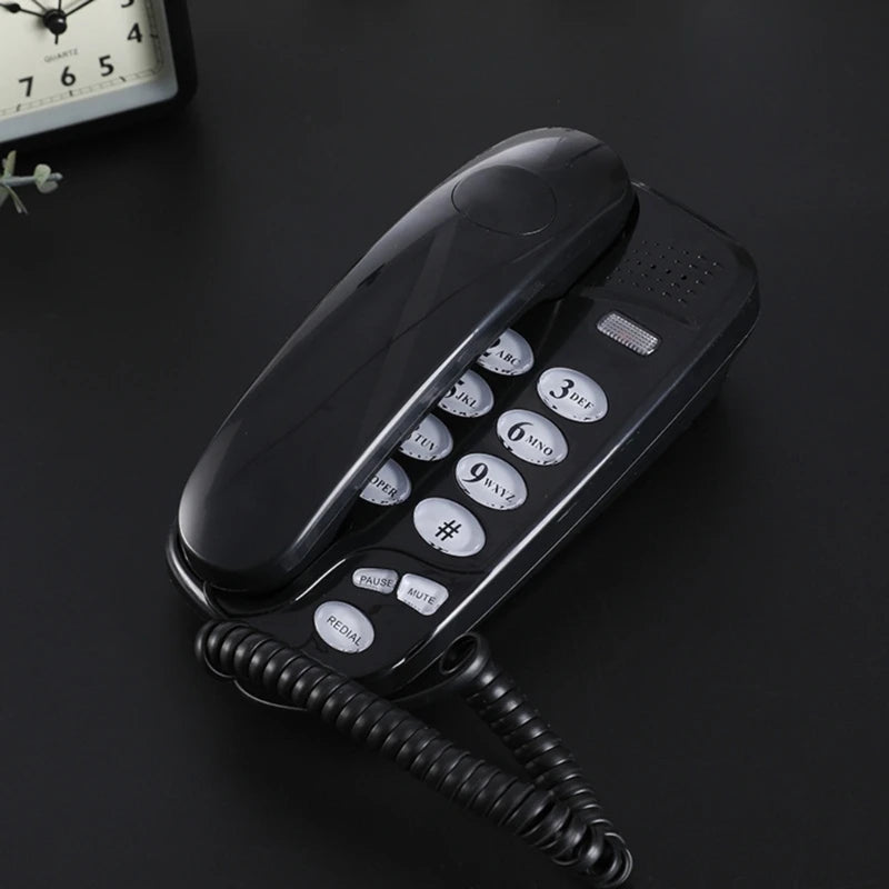 KXT-580 Big Button Corded Phone Telephones Landline Phone with Call Light Redial Support Wall Mount or Desk Phone